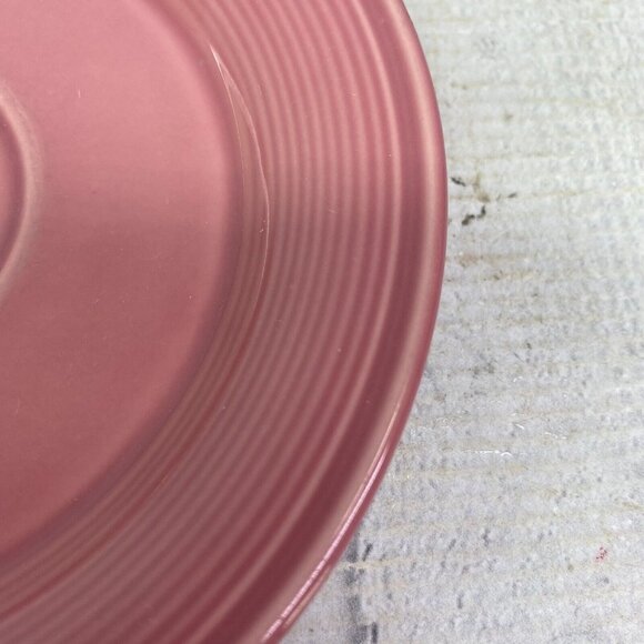Nancy Calhoun DARK ROSE Solid Color Japan Smooth Round Stoneware Saucers Set 3 - Picture 13 of 15